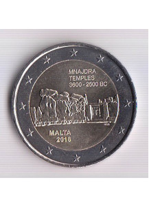 2018 - 2 Euro MALTA Tempio di Menaidra Fior di Conio